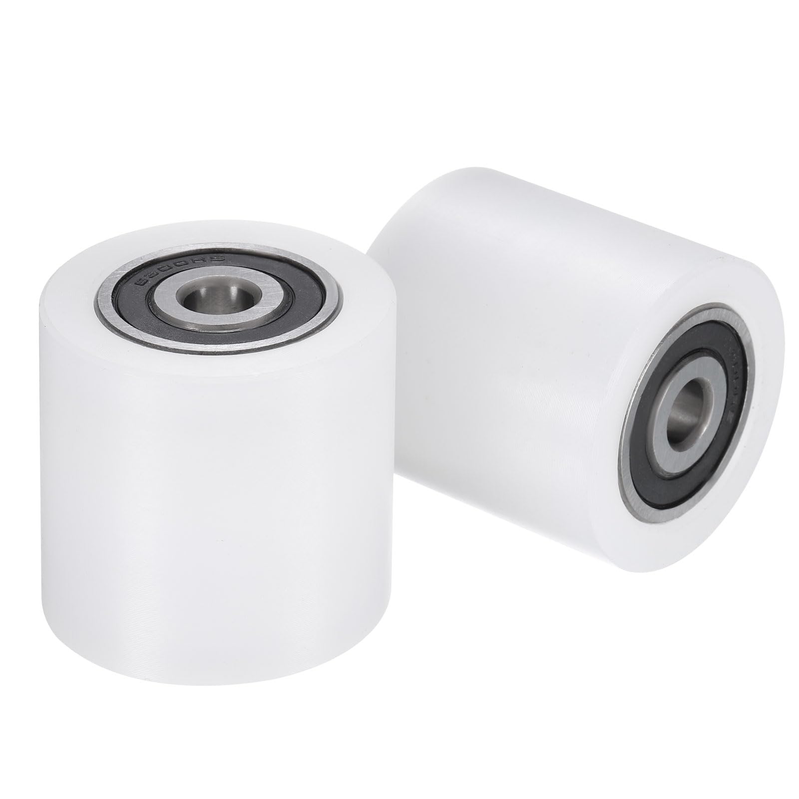 uxcell 2Pcs Nylon Roller Wheel with Bearings, 5/8" Bore x 1-7/8" Width x 4-3/4" Length, CNC Guiding Wheel Flat Belt Idler, Nylon Pulley (White) — Amazon image 21