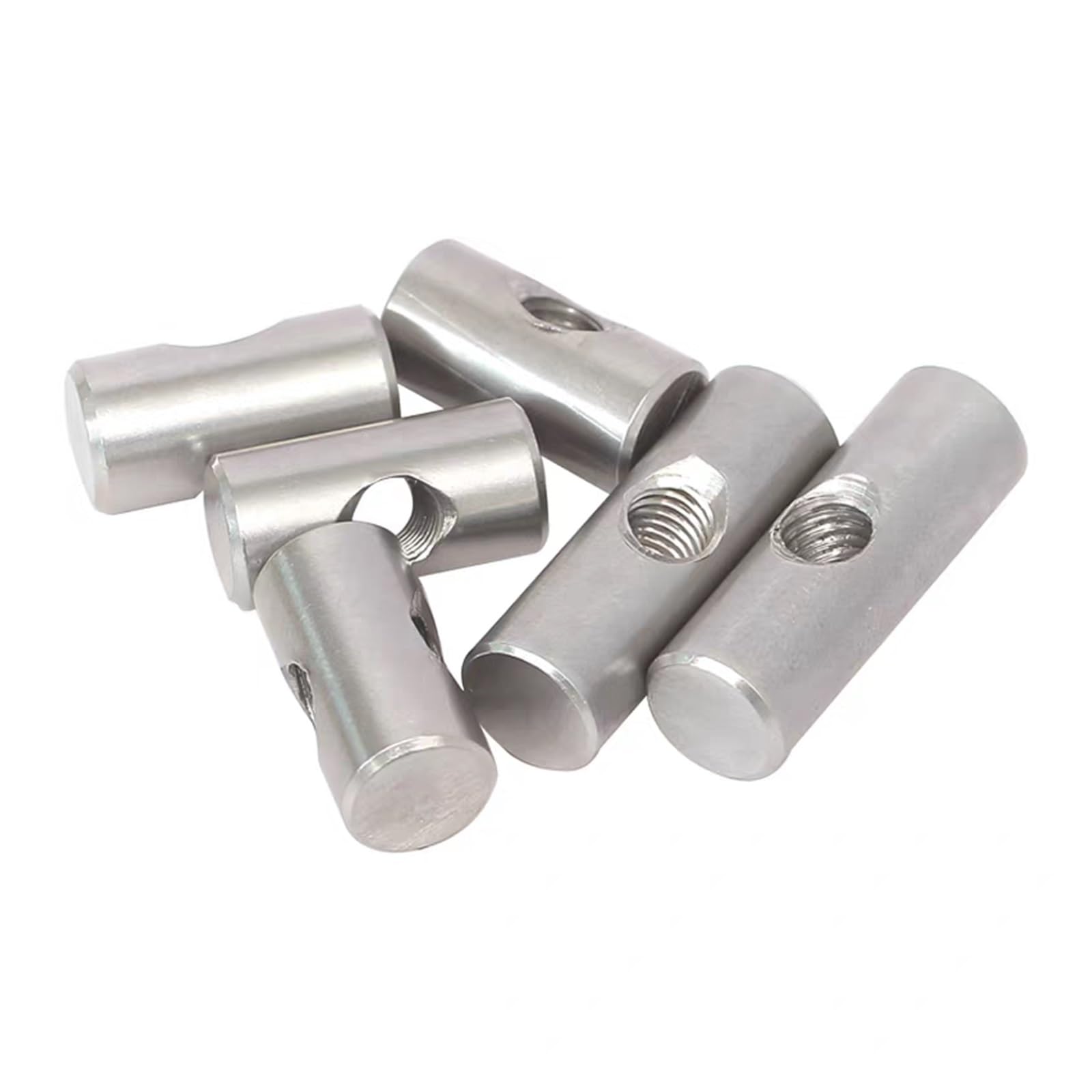 Tuerca de barril, 10 tornillos cilíndricos con pasador for madera, tuerca larga de bloqueo for muebles(M6x14 (OD10mm))