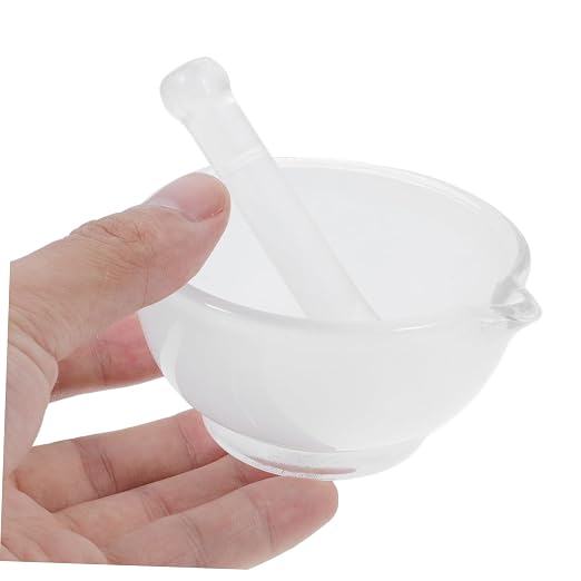 Mortero y mano de vidrio Homoyoyo para laboratorio y cocina miniatura 6