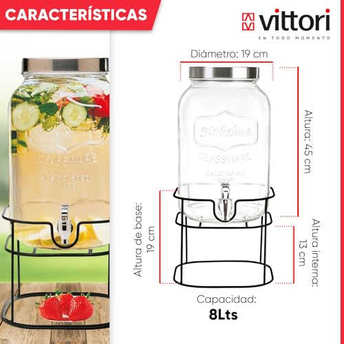 Despachadores De Agua, Kitchen despachador aguas frescas Marca VITTORI (3)