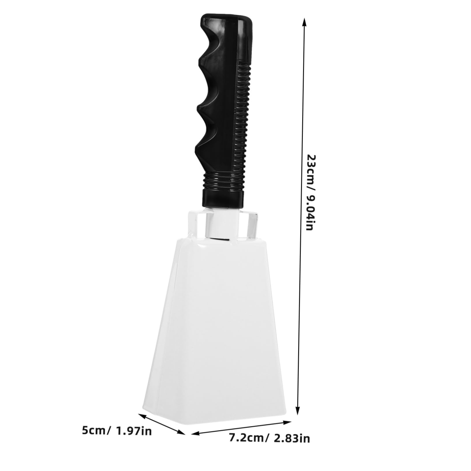 Levemolo 3sets for Sporting Events Bulk Cow Bells Handle for Farm Sports Parties 2pcs*3