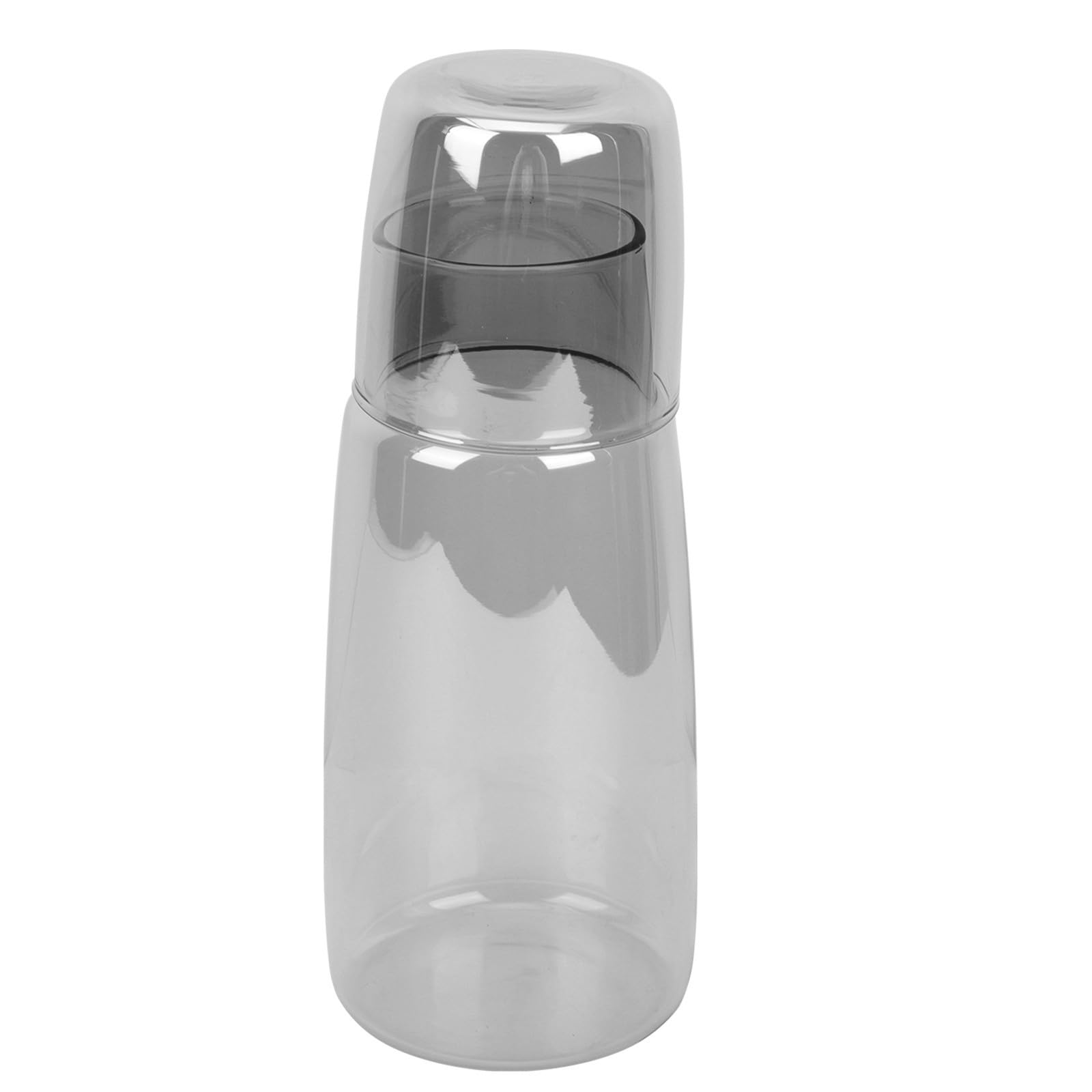 Garrafa de vidrio de 750ml con vaso resistente al calor para agua y bebidas
