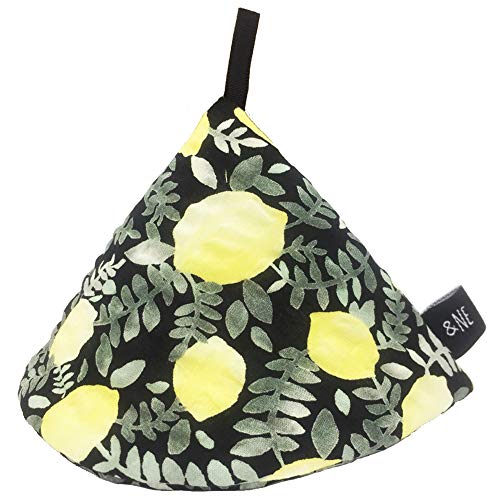 アンドエヌイー(&NE) 三角鍋つかみ レモンブラック NHK-048-LMBK