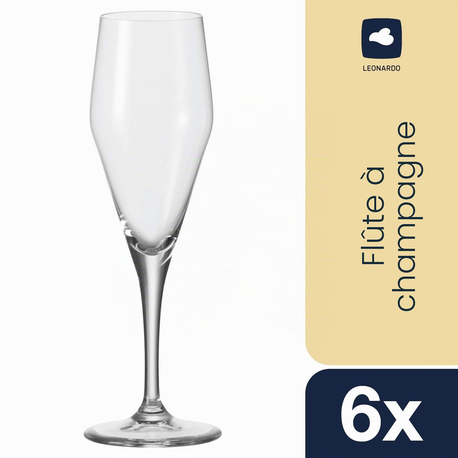 Flute à Champagne Design, Lot de 6
