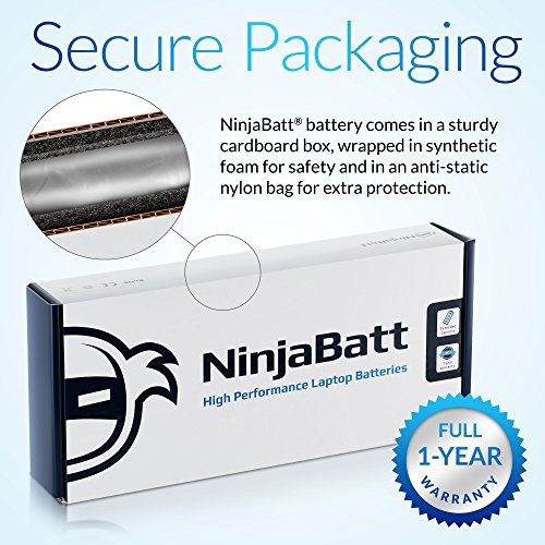 NinjaBatt Laptop Battery for HP Pavilion G4 G7 Presario CQ56 CQ57 CQ62 G56 HSTNN-DB0W HSTNN-Q62C G72-250US G72-B60US High Performance [6 Cells/4400mAh/48wh] - Thumbnail 6