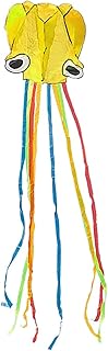 Kites for Kids Adults 4m Big Octopus Soft Kite Breeze Easy to Fly Adult Children Kite Cute Octopus Kite Easy Fly Kites Kite Toys (Color : Yellow)