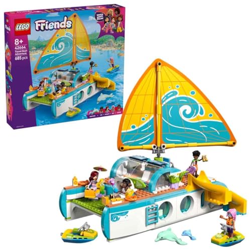 Image of LEGO Friends Travel Boat Adventure Building Kit Role-Play Toy 42664 Building Blocks Toys for 8+ Gift for Boys and Girls