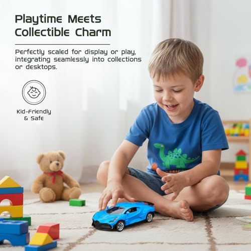 Image of Amazon Brand - Metal Die Cast 1:37 Bug | Blue | Collectible & Durable