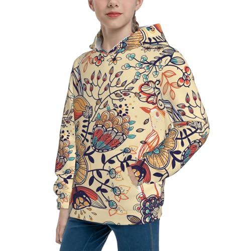 Flying Butterflies-1 Kid Hoodies Boys Sweatshirts Girls Pullover with Pocket2