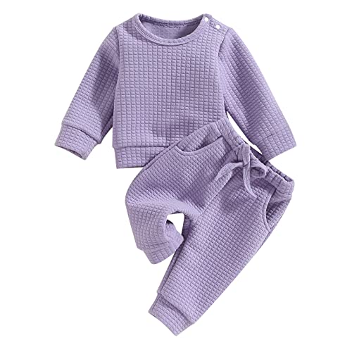 Image of Toddler Baby Girl Fall Winter Clothes Newborn Infant Floral Pullover Sweatshirt T-Shirts+Pants 3PCS Outfits Set