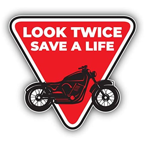 Zirni Look Twice Motorcycle Sticker Cover