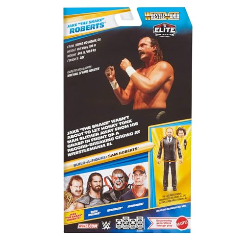 Mattel WWE Elite Collection Jake „The Snake“ Roberts Figur und Zubehör – Ansicht 6
