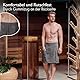 Liebenstein® Premium Saunakilt Herren mit Knöpfen - aus feinster Baumwolle - ideale Passform für EIN rutschfestes Sauna Erlebnis – Saunahandtuch Herren flauschig & weich