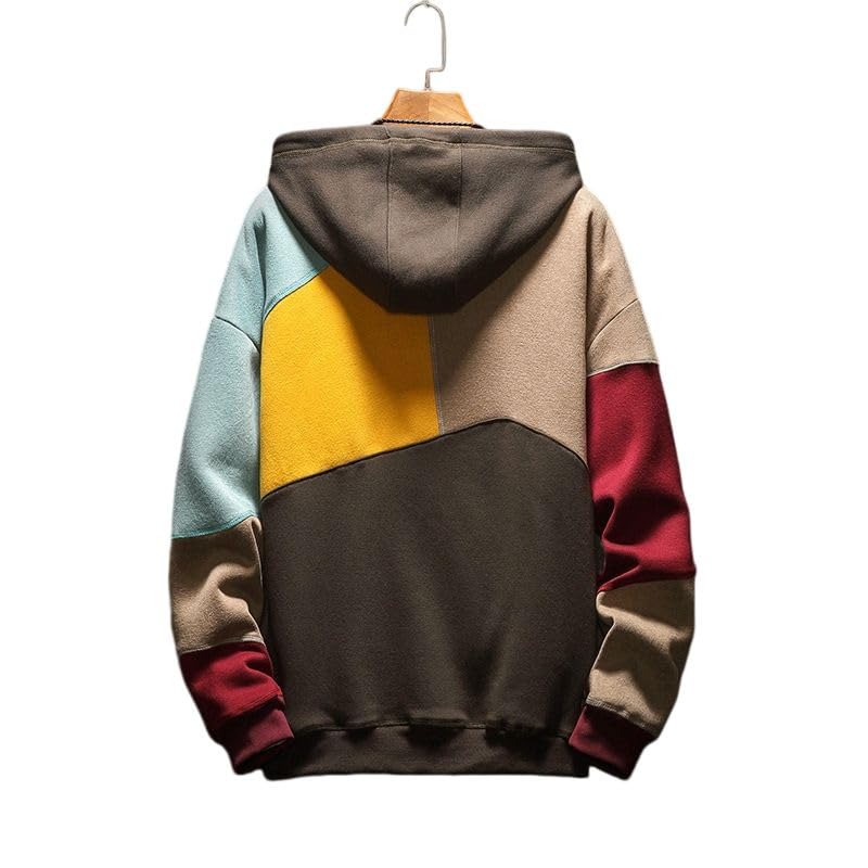 Sweat à capuche homme coupe ample et manches longues style casual - 4