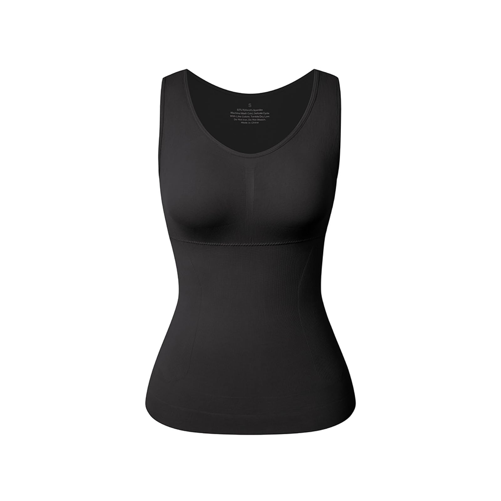 Canotte Canotta con Reggiseno Imbottito Incorporato, Canottiera Senza Maniche Shapewear da Donna Comfort Tummy Firm Control Shaper