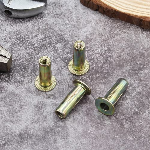 Moicstiy XLEI2207250001 25Pcs Steel Multi Grip Rivet Nuts Pre Bulbed Shank Zinc-Plated Flat Head Threaded Insert Nut Construction Fasteners thumb #3