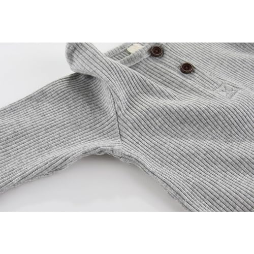 Unisex Long Sleeve Baby Romper And Sock Solid infant Boy Girl Jumpsuits 0-24Months New Born Outfits3