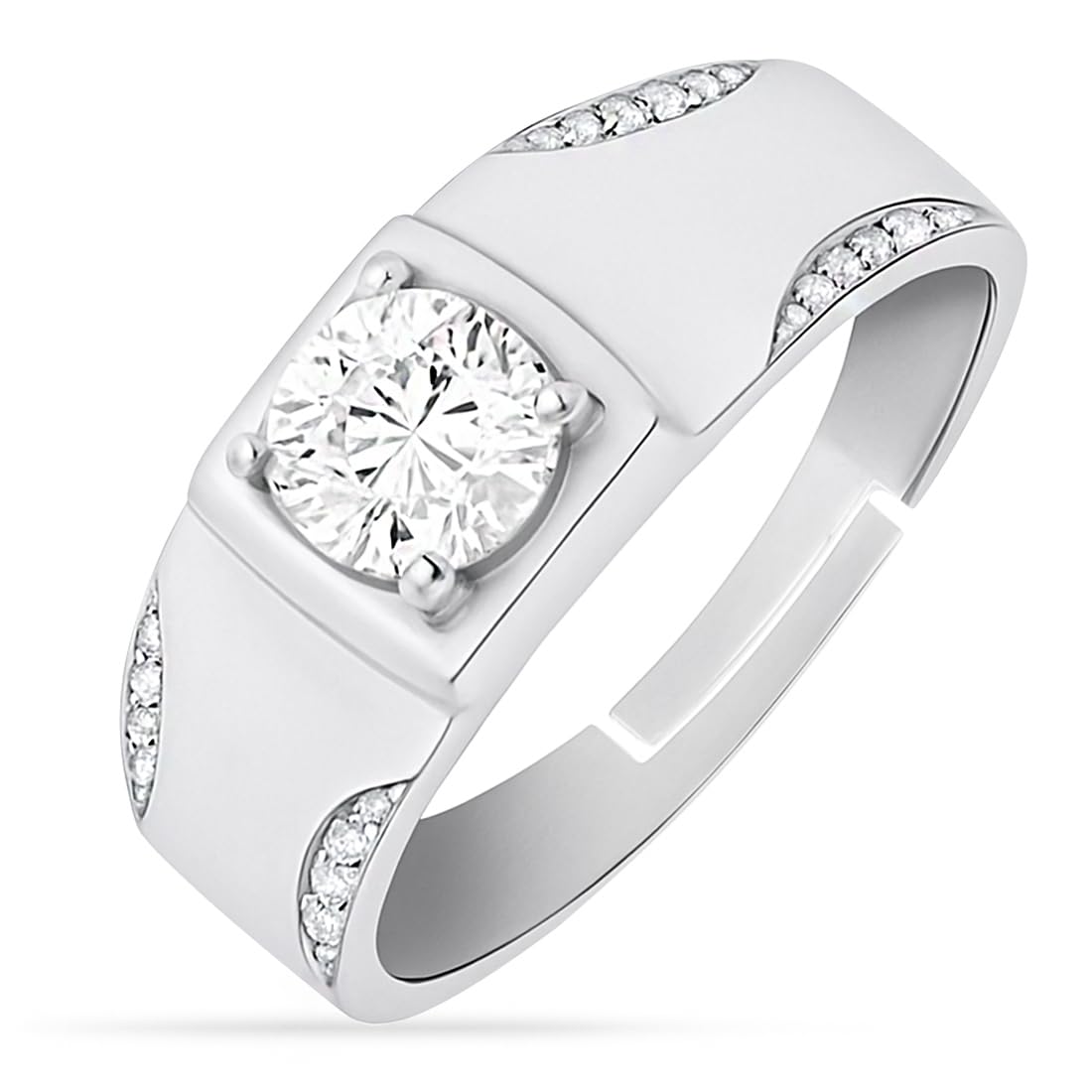 zavya 925 Sterling Silver Statement Rhodium Plated Ring for Men | Gift for Men and Boys | With Certificate of Authenticity & 925 Hallmark-picture-27
