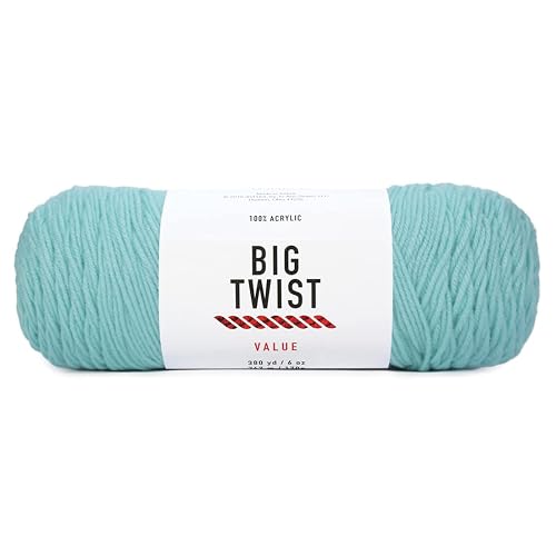 Big Twist Worsted Acrylic Yarn - Aqua - Aqua