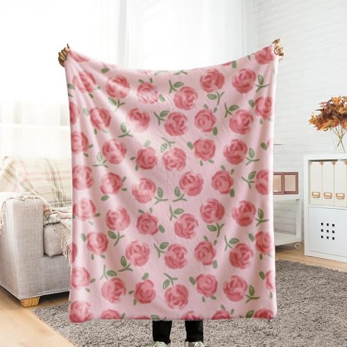 ブランケット 大判 ふわとろ毛布 ひざ掛け ベッドカバー 毛布 花柄プリント 重い 冬 ひざかけ かわいい とろとろケット 車 柔らかく肌触り フランネル 速乾 軽い 寒さ対策