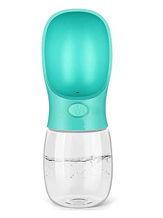 Petlicious & More? Dog Water Bottle for Walking or Outdoor Travel with Bowl Dispenser, Antibacterial Portable Leak Proof Pet Travel Water Drink Cup, Water Drinking Bottle 350ml -Color May Vary
