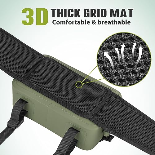 THKFISH Bolsa de Cintura Impermeable para Pesca con Correa Ajustable, Porta Cañas y Cierre Hermético miniatura 5