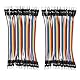Heevhas 80PCS 40Pin Jumper Wire Kabel Breadboard Ribbon Cables 10cm Male-Male Steckbrücken Kabel 24AWG Drahtbrücken für Arduino Breadboard DIY Projekt