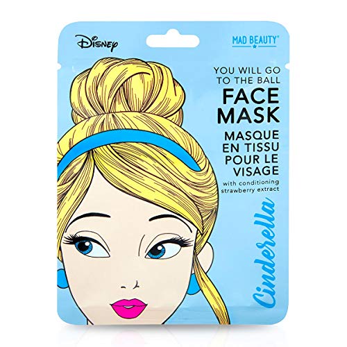 Preisvergleich Produktbild Mad Beauty Disney Gesichtsmaske Princess Cinderella / Aschenputtel - feuchtigkeitsspendende & beruhigende Tuchmaske für gepflegte Haut und einen schönen Teint