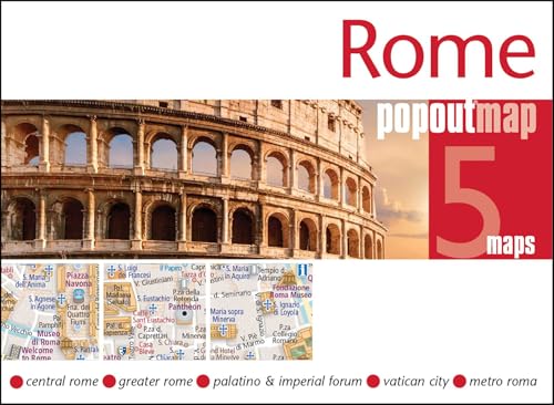 Rome PopOut Map: Pocket size, pop up city map of Rome