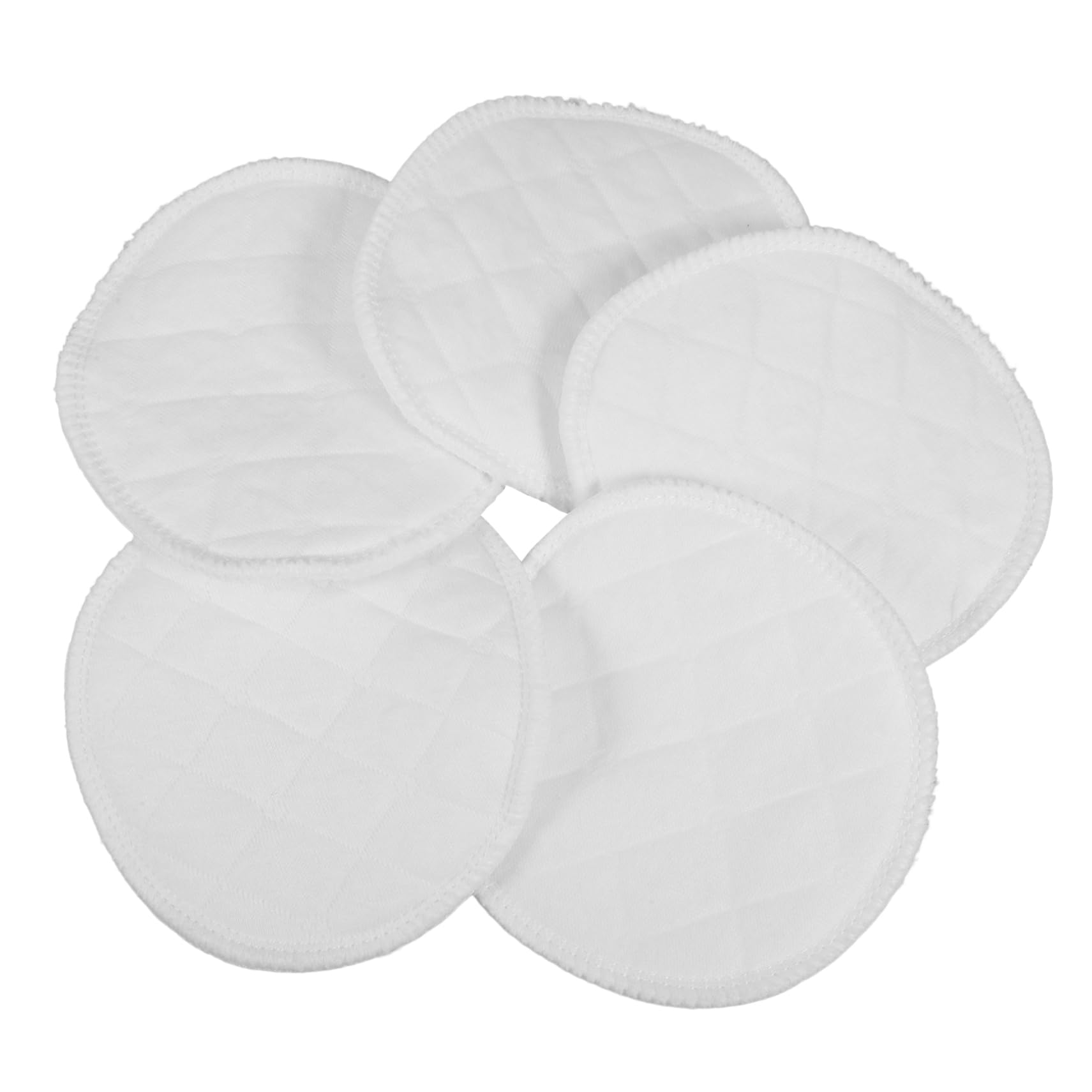 KOMBIUDA 10pcs Reusable Nursing Pads Cotton Nipple Pads for Breastfeeding Soft Absorbent Washable Maternity Supplies for Pregnant Women
