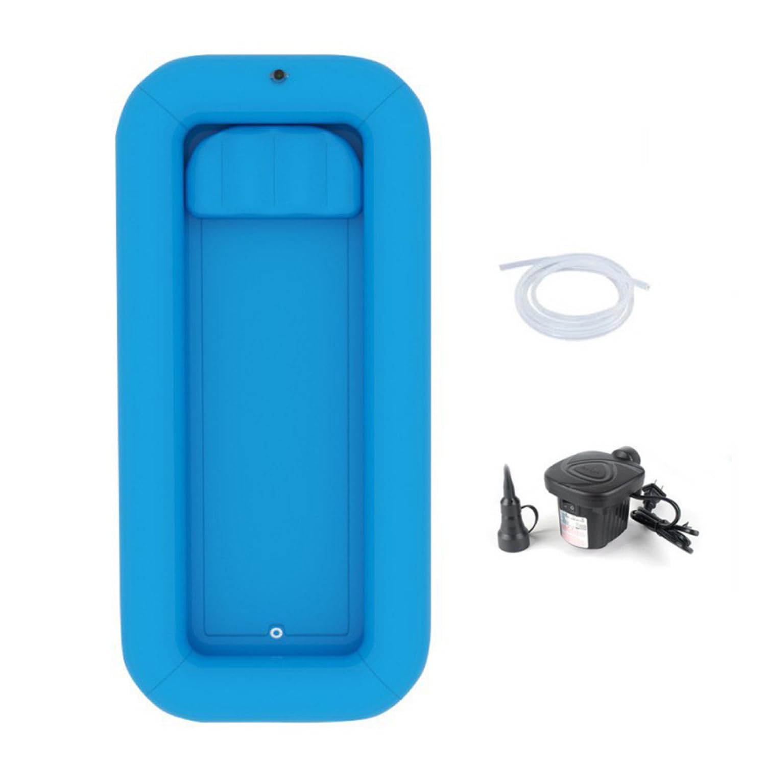 Kit de bañera inflable para ducha, ayuda de cama para personas mayores con discapacidades postradas en cama, con bomba de aire, bañera portátil para adultos
