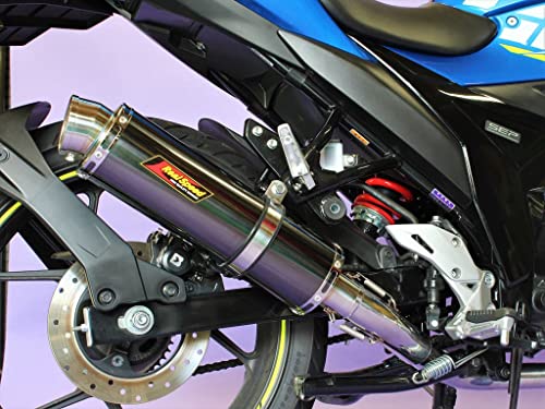 Realspeed (リアルスピード) ジクサー150 (2BK-ED13N) バイクマフラー Cougar クーガ ステンレス ブラックカラー マフラー スズキ GIXXER150 RSP-CGA-409