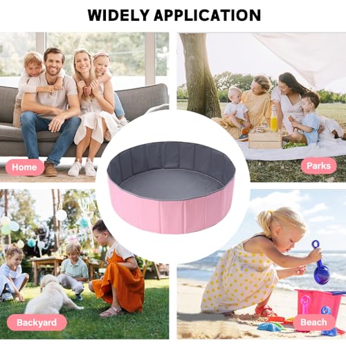 KBIBCK Bällebad, Faltbares Baby Bällebad, 80CM Kinder Bällebad für Kinder Mädchen Jungen, Kindergarten Baby Laufstall, Tragbarer BabyRound Ocean Bällebad für Hunde Katzen Indoor Outdoor, Bälle Nicht