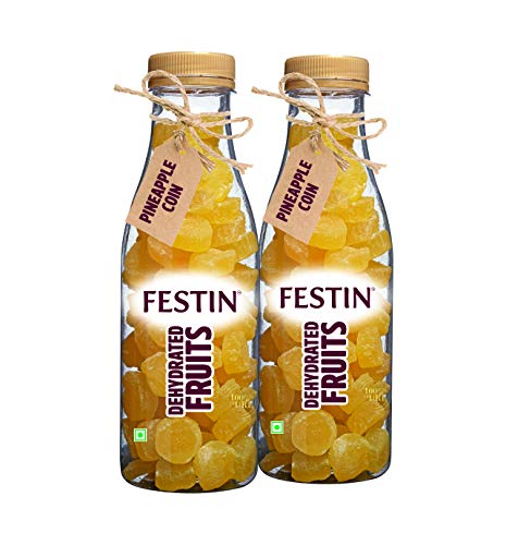 FESTIN All-Natural Pure Dried Pineapple Chunks Candied Dehydrated Naturally...