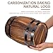 Yardwe Wooden Whiskey Barrels Bucket Wine Barrels Planters Flower Planter Plant Pots Boxes Container Water Wishing Well Pail Garden Backyard Primitive Planter Outdoor Indoor Home Decor