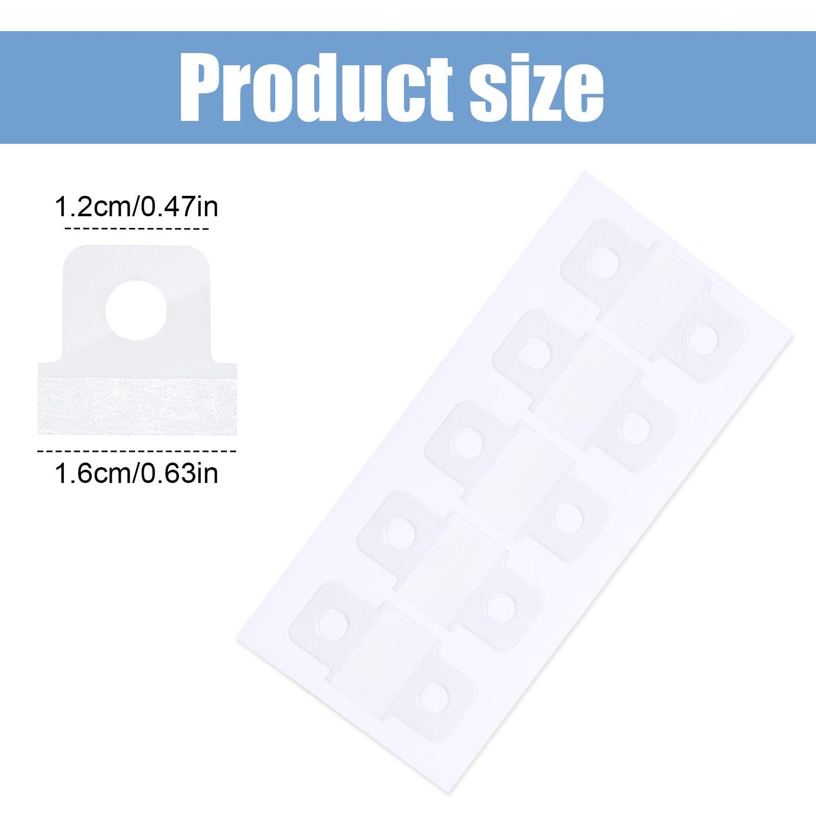 Tinoaly 300pz Adesivi per Raccoglitori ad Anelli, Linguette Autoadesive Trasparenti con Foro Rotondo per Scrapbooking Album