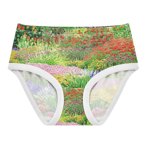 Vintage Flowers Toddler Underwear Custom 2t Cotton Cute Panties Girl Colorful Undies Kids Briefs