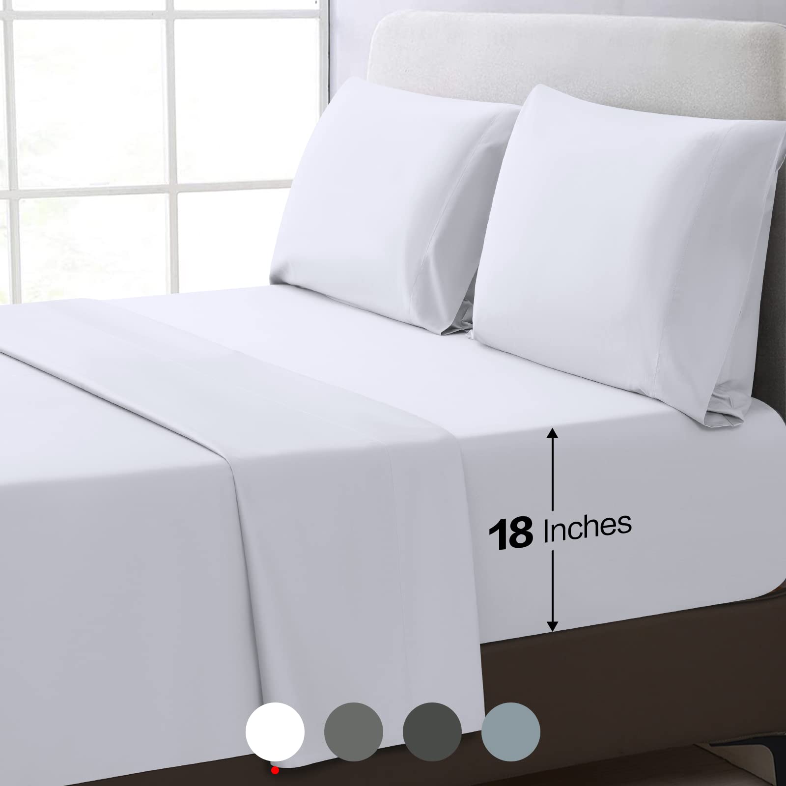 EASELAND Queen Sheets Cotton 
