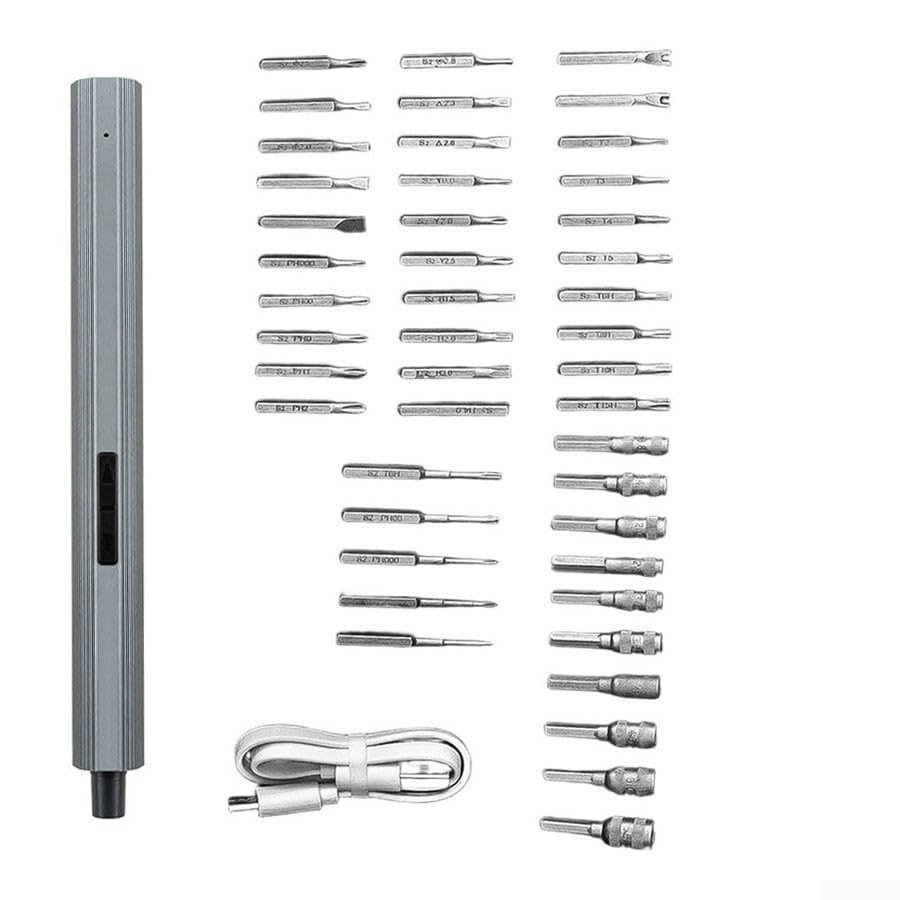 Kit de destornillador inalámbrico de metal de 48 pedazos de reparación de
