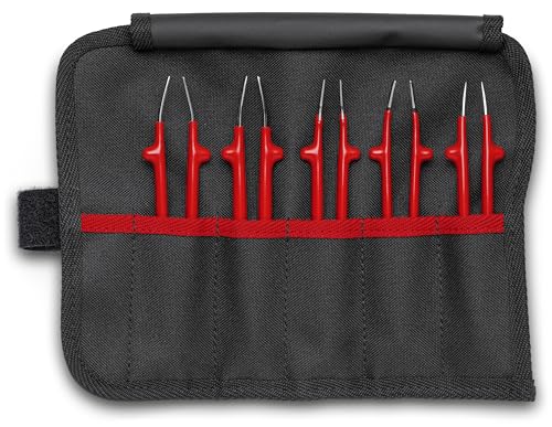 KNIPEX Universal Tweezers Set Insulated 5 Parts 90 mm, 92 00 04