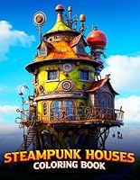Steampunk Houses Coloring Book: Vintage Wonders: Creative Adventures Await! B0CP2Q4J8G Book Cover