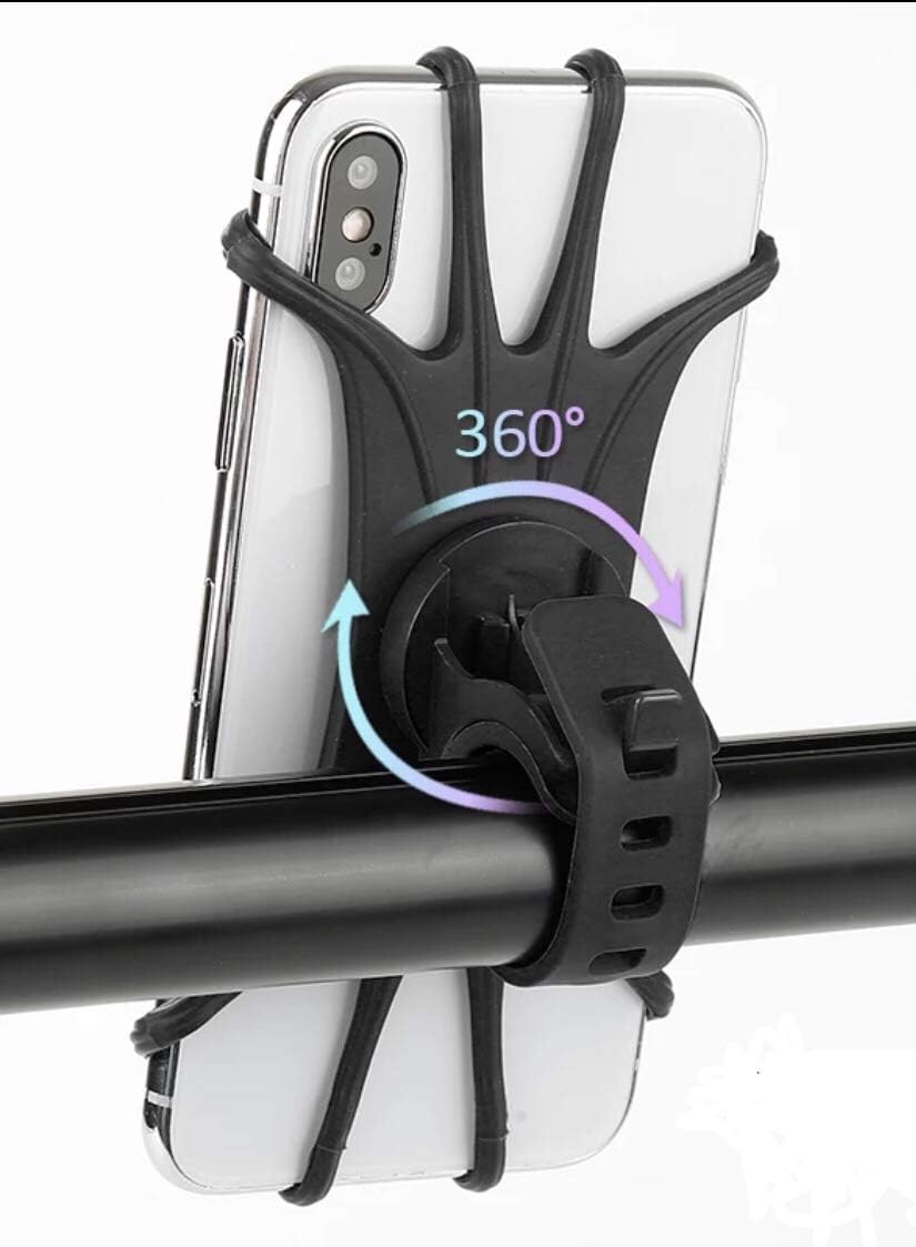 Bike Phone Mount, Motorcycle Phone Mount, 360° Rotation Silicone Phone Mount for Bicycle, Motorcycle Handlebars, Compatible iPhone 11 Pro Max SE X Xs Xr 8 7 6 Plus Samsung Galaxy Nexus Bike Phone Mount, Motorcycle Phone Mount, 360° Rotation Silicone Phone Mount for Bicycle, Motorcycle Handlebars, Compatible iPhone 11 Pro Max SE X Xs Xr 8 7 6 Plus Samsung Galaxy Nexus