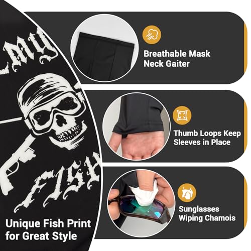 Image of Palmyth Fishing Shirts for Men Long Sleeve UPF 50+ Sun Protection Hoodie