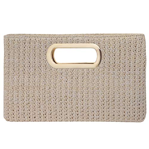 Image of Top Handle Straw Clutch