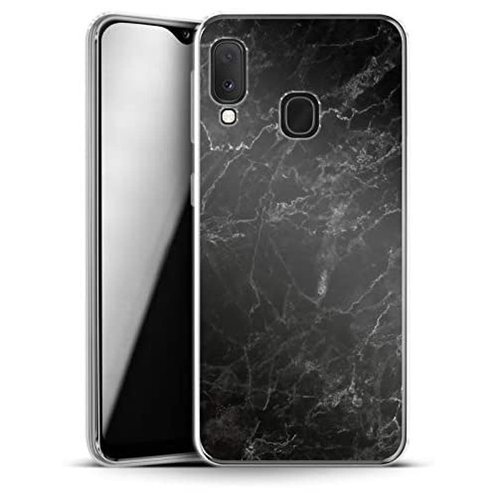 caseableSamsung Galaxy A20e Mobile Phone Case - Silicone Protective Case - Shock-Absorbing & Scratch-Resistant Surface - Colourful Design - Midnight Marble - Marble