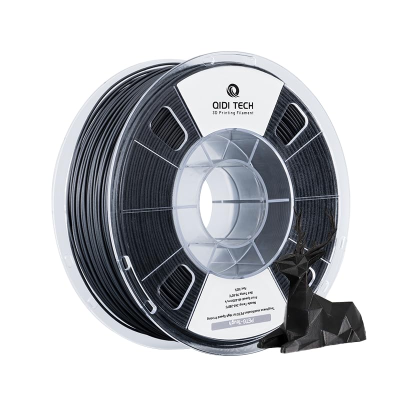 PETG-Tough 3D Printer Filament, Toughness PETG Filament 1.75mm, 3D Printing Filament 1kg Spool(2.2lbs), Suitable for Hyper Speed Printing, Fit Most FDM 3D Printer, Black
