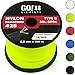GO!elements 100m Cuerda Paracord de Nylon Resistente al desgarro - 3mm Paracord 425 Tipo II líneas como Cuerda para Exteriores, Cuerda para Todo Uso - línea de Nylon MAX. 192kg, Color:Neon