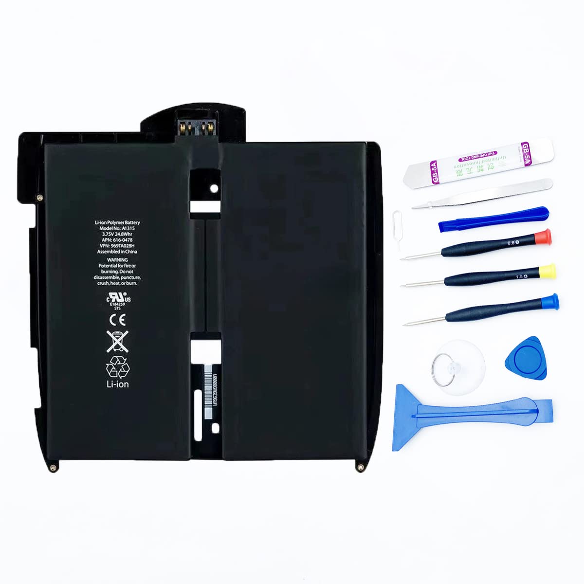 Amazon.com: Pinsinholy A1315 Battery Compatible with iPad 1