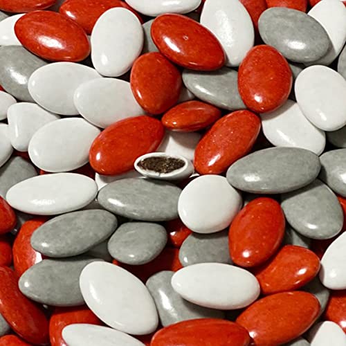 Dragées chocolat variation ROUGE BLANC NOIR 1kg - pas cher - environ 320 dragées - Fabrication artisanale en France - sans conservateur