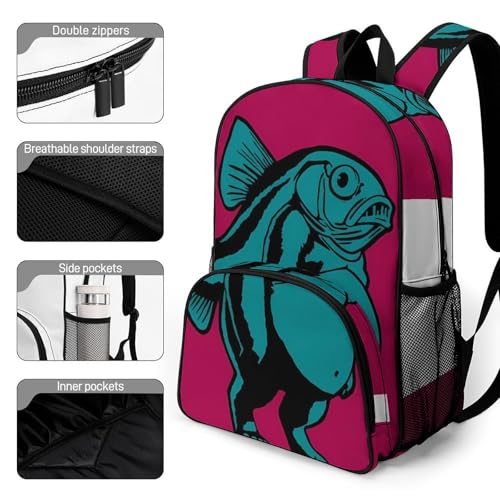 Tripi-Tropa Merch Large Travel Backpack Italian-Brainrot Meme Waterproof Lightweight Daypack White 44x32x19cm3